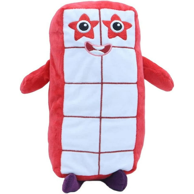 Números de peluche digitales, 10 números de peluche, número de anime, peluche, matemáticas, iluminación, animación, muñeco de peluche, suministros para fiestas para niños y niñas