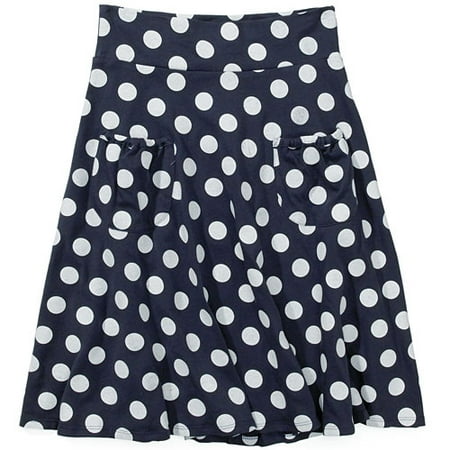 Juniors Dot Skirt With Pockets