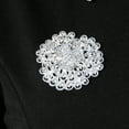 thumbnail image 4 of Nupcial Broche Para Boda Prom Cristal Rhinestone Brooch Pin, 4 of 9