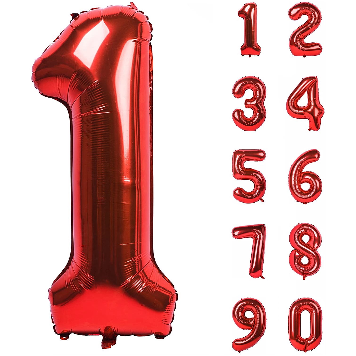 Pupple Large 40 Inch Numbers Birthday Party Wedding Decorations Helium Foil Mylar Big Number Balloon Digital Number 3 Balloon