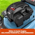 thumbnail image 3 of SENIX Self-Propelled Gas Lawn Mower Variable Speed 22" Cutting Blade 23" Cutting Deck, 163cc 4-Cycle, 3-In-1, 1-Step 6-Height Adjustment, 11" Rear Wheels, LSSG-H2, 3 of 11