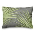 thumbnail image 2 of Creative Products Palm Leaves Gray 14 x 20 Indoor / Outdoor Pillow, 2 of 3