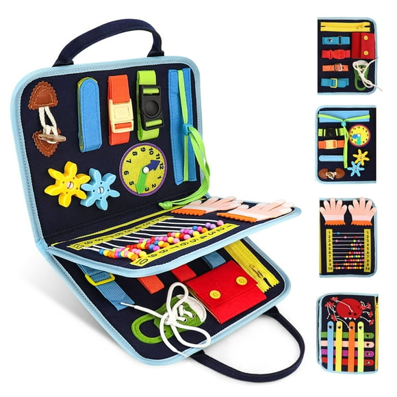 Busy Book JAGSYJOY Busy Board Montessori con actividades sensoriales