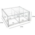 thumbnail image 6 of Isaac Jacobs 4-Compartment Square Clear Acrylic Organizer with Lid 5.75" L x 5.75" W x 2.75" H, Multi-Sectional Tray, Stackable, Storage Solution, 6 of 7