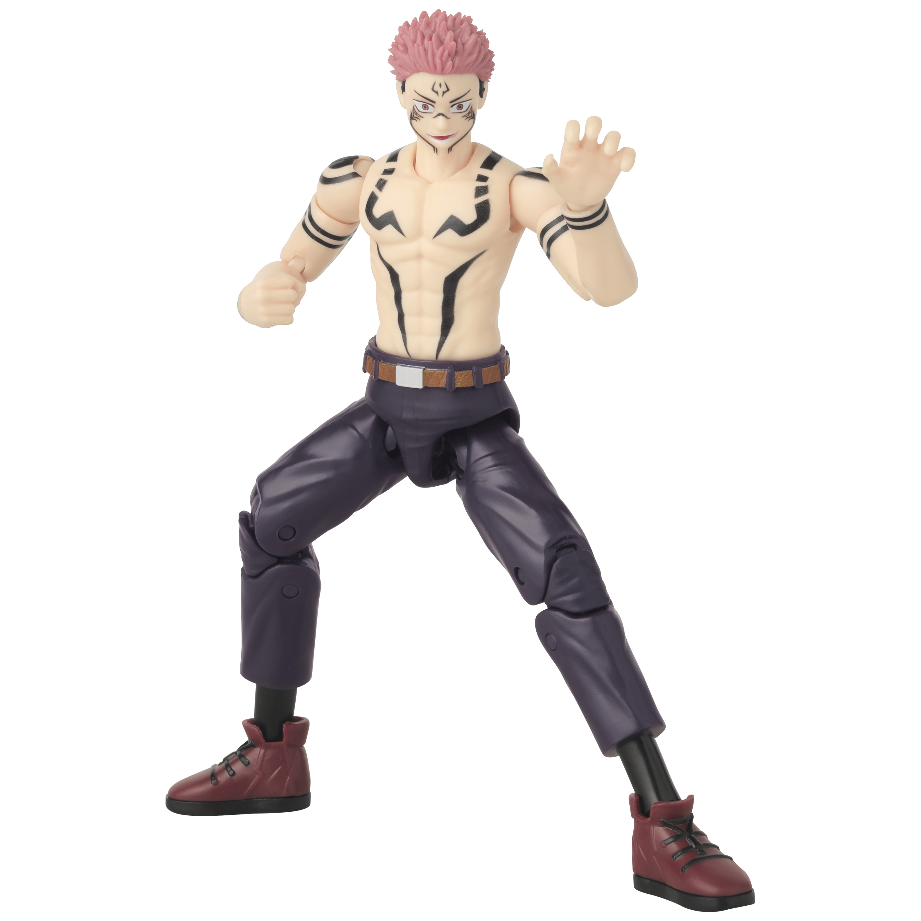 Anime Heroes - Jujutsu Kaisen - Ryomen Sukuna (versión uniforme), figura de acción de 6.5 pulgadas 2