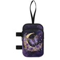 thumbnail image 2 of COEQINE Cute Crutch Bag Mobility Aid Bag Purple Butterfly Moon Marble Forearm Crutch Bag Pouch, Walking Stick Accessories, Lightweight, for Elbow Crutches, for Men Women, 2 of 7