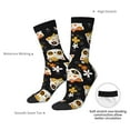 thumbnail image 4 of Fotbe Flower Fox Pattern Long Socks for Men & Women – Breathable & Stretchy Compression Socks, Ideal for Running, Travel, and Everyday Wear Size 5-11, 4 of 6