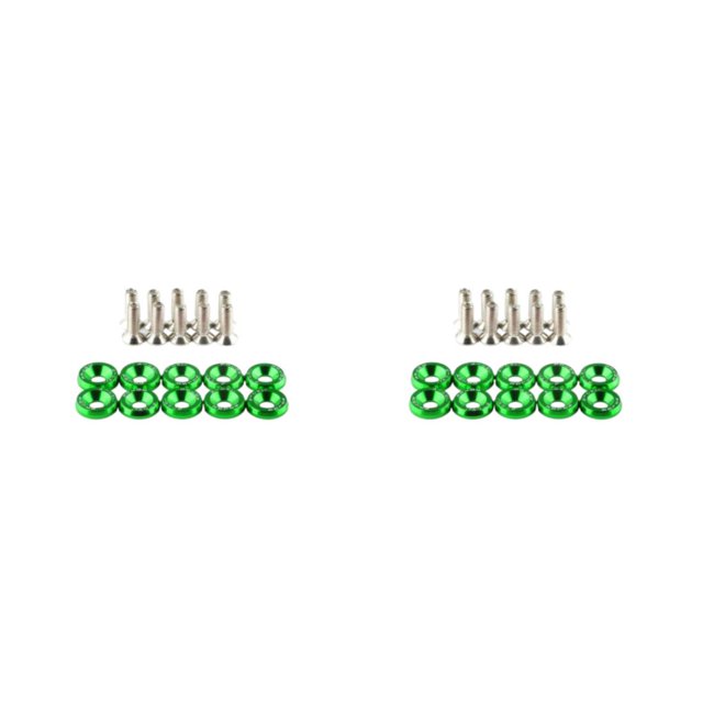 Destyer Sturdy And Durable Car Modification Gasket Screws For Reliable Car Customization Green screw 2Set