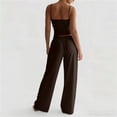 thumbnail image 3 of ZUKMRJPC Two Piece Sets for Women Spaghetti Straps Sleeveless Camisole Shirts Baggy Wide Leg Sweatpants Tracksuit Casual Gym Workout Sets, 3 of 8