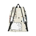 thumbnail image 3 of Daiia Hand Drawn Animals Vintage Canvas Backpack for Men and Women ,Hiking Backpack,Travel Laptop Bag for School,Large Capacity Backpack, 3 of 8