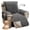 Gray, variant on WETRBWEH Recliner Chair Cover with Pockets, Waterproof Non-Slip Washable Recliner Cover Furniture Protector for Home, Brown 23"