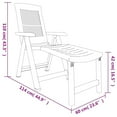 thumbnail image 4 of vidaXL Sun Lounger White Plastic, 4 of 5