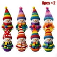 thumbnail image 6 of 8 Pack Wooden Christmas Ornament Pendant, 2D  Snowman Ornament Xmas Tree Hanging Decoration, 6 of 9