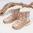 thumbnail image 2 of BURUDANI Women's Faux Fur Lined Cozy Lace-Up Platform Snow Boots for Winter Comfort, 2 of 6