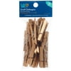 Hello Hobby Small Gold Wood Clothespins, 25 Count