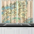 thumbnail image 4 of RYLABLUE Vintage 1935 New York State Map Window Treatment Panel Curtains Window Curtain Kitchen Curtain,Two Piece 26x39 Inces, 4 of 4