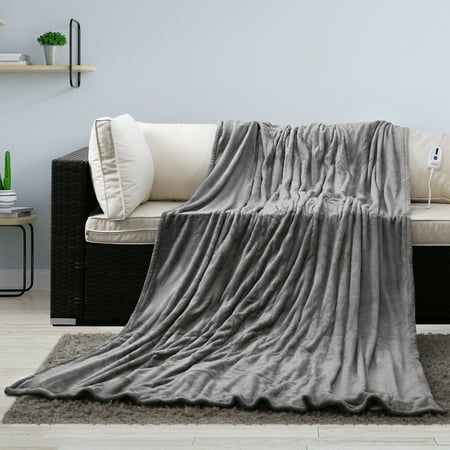 TWIN MaxKare Electric Heated Blanket Twin Size 62  x 84  Large Heating Blanket with 4 Heating Levels & Timer 10 Hours Auto off  Machine Washable  Warm Comfort Blanket for Home Office Bed Sofa