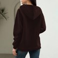 thumbnail image 4 of Jacket for Women Trendy Long Sleeve Solid Color Hoodie Fall Fashion Full Zip Up Sweatshirt Winter Clothing, 4 of 4