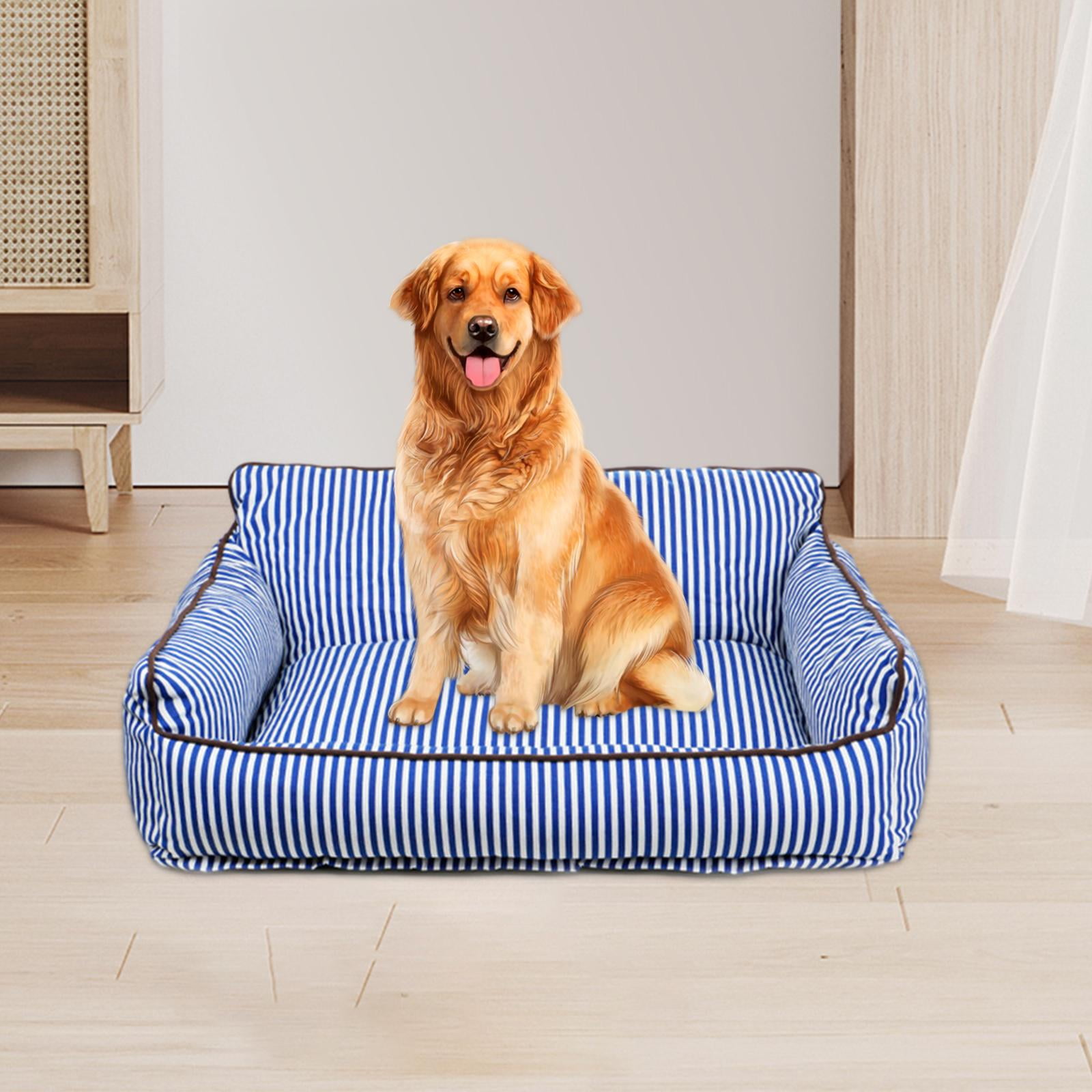 Bvdfgk Cat Sofa Bed Dog Couch Indoor Cats with Zipper Cat Furniture Cat Condo Pet Couch Blue 56cmx47cmx23cm