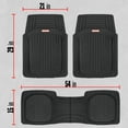 Motor Trend Deep Dish Rubber Floor Mats for Car SUV TRUCK Van, All