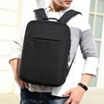 thumbnail image 4 of Mochilas de la computadora portátil Mochila de manga de gran capacidad Mochila con escuelas de cargada Escuela acolchada computadora bolsas de hombro negro 15.5 pulgadas Methold OD003532-02, 4 of 7