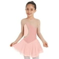 thumbnail image 3 of MSemis Girls Shiny Mesh Spliced Figure Ice Skating Dress Dancewear, 3 of 5