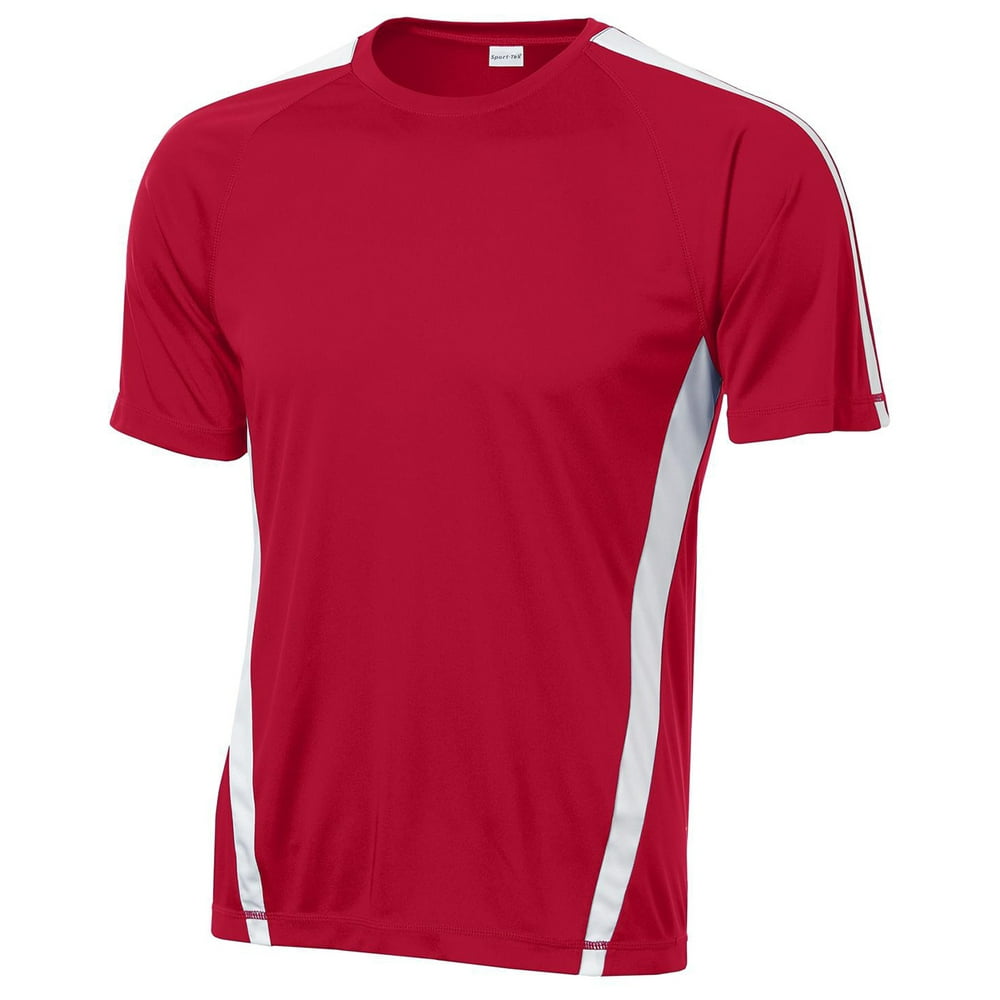 SportTek SportTek Men's Colorblock Competitor TShirt_True Red