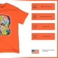 thumbnail image 4 of Tee Hunt Dogs Speak to Those Who Listen T-Shirt Dean Russo Neon Pet Men's Tee, Orange, Small, 4 of 5