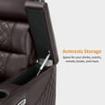 thumbnail image 5 of MCombo Power Loveseat Recliner Sofa with Adjustable Headrest, Electric Home Theater Seating with Hidden Armrest Storage, USB & Type-C Port, LED Light (Dark Brown), 5 of 10
