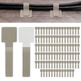 thumbnail image 1 of Uxcell 100-Pack Ataduras de Cable de Gancho y Bucle, 3.5 x 1.1 Pulgadas Organizador de Cables Autoadhesivo Ajustable para Escritorio [Beige], 1 of 7