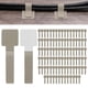thumbnail image 1 of Uxcell 100-Pack Ataduras de Cable de Gancho y Bucle, 3.5 x 1.1 Pulgadas Organizador de Cables Autoadhesivo Ajustable para Escritorio [Beige], 1 of 7