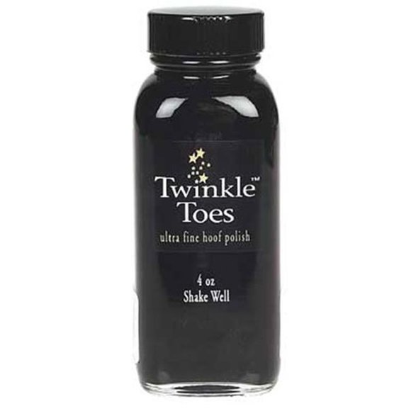 Twinkle Glitter Products TP0550 4 oz Toes Satin Hoof Polish - Black