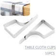 thumbnail image 3 of Tablecloth Clips, 10 Picnic Table Clips, Tablecloth Holders, Stainless Steel Flexible Tablecloth Cover Clips for Wedding, Party, Camping, 3 of 5