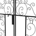 thumbnail image 6 of Outsunny 89.25" Metal Garden Arch with Gate, Garden Arbor Trellis for Climbing Plants, Roses, Vines, Wedding Arch, Black, 6 of 9