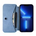 thumbnail image 6 of Dteck Wallet Case for iPhone 13 6.1 Inch, Fiber Pattern Leather Case with Suction Cup, Lightweight and Portable Card Slot Pockets for Full Protection for iPhone 13, Blue, 6 of 6