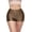 Brown, variant on Shiny Shorts High Waist Hotpants Stretch Lightweight Comfy Short Length Neon Dance Shorts Wet Look Disco Party Rave Nude Small