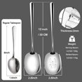 thumbnail image 2 of SOLEADER Extra Large Serving Spoons Set,12 Inch Slotted Spoon and Serving Spoon,Spoons Silverware,Cooking Spoon,Pasta Spoon,Buffet Serving Utensils,Foodgrade 18/8 Stainless Steel,Pack of 6, 2 of 9