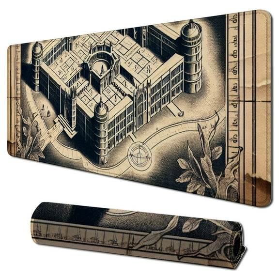 Official Harry Potter The Marauders Map XXL Mouse Mat - Desk PadNon-Slip Rubber Base Mouse Pad, Gaming Mouse Pad