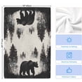 thumbnail image 5 of Black Bear Kitchen Towels Set of 4, Farmhouse Forest Animals Vintage Soft Microfiber Dish Towels, Absorbent Quick-Dry Washable Dishcloths for Kitchen Cleaning, Drying Dishes, 18x28 Inches, 5 of 9