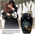 thumbnail image 3 of Wildlife Dear Forest - Urn For Adult Male - Cremation Urns - 10 Inch - Large With Velvet Bag - Memorial Urns For Mom & Dad - Funeral Urn For Ashes - Human Remains Urn - Large Urn For Human Ashes, 3 of 5