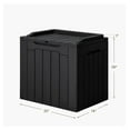 thumbnail image 6 of SONGMY 31 Gallon Resin Deck Box Waterproof Indoor Outdoor Storage Boxes for Patio Furniture Cushions and Garden Tools (Black), 6 of 8
