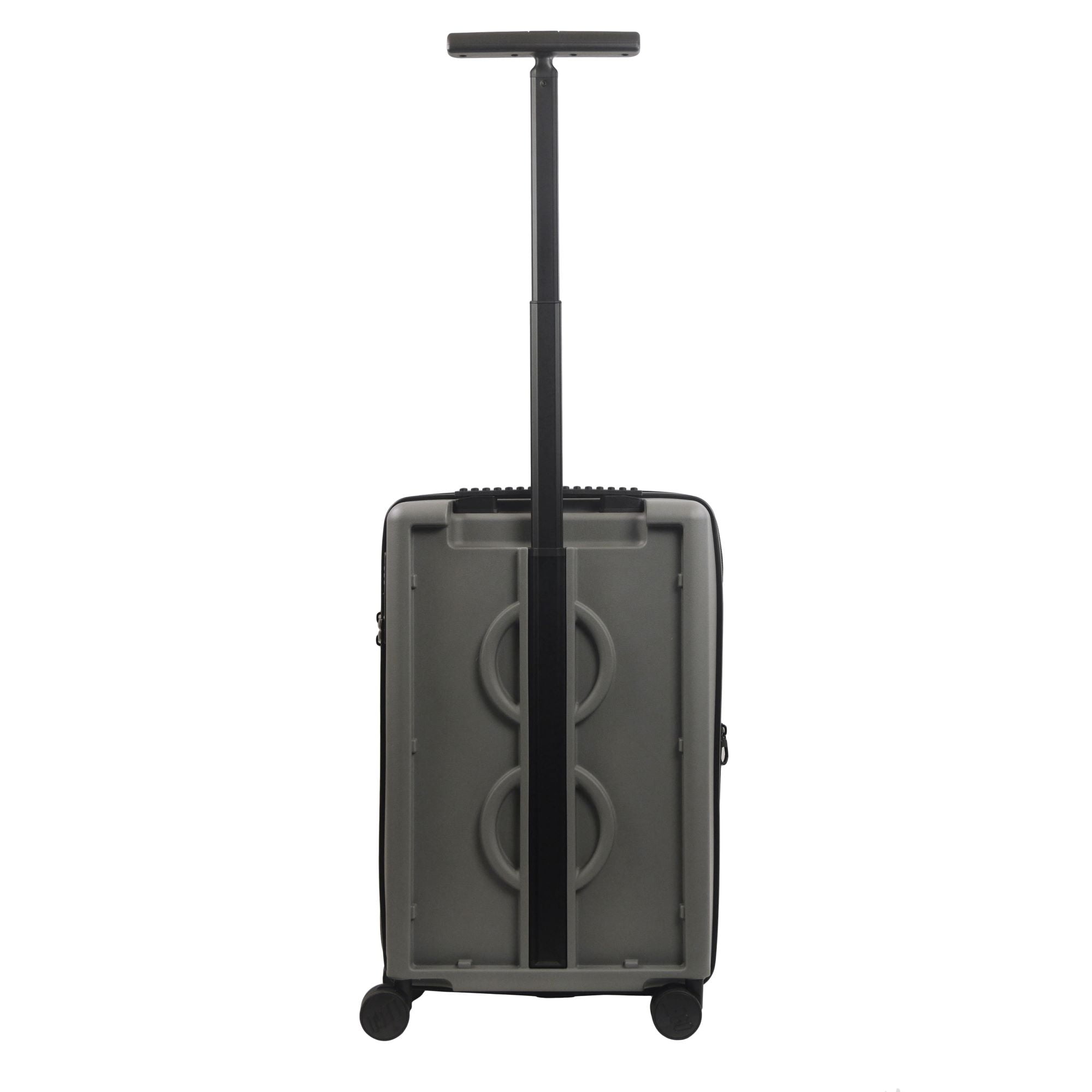 LEGO 22 Inch Carry On Rolling Luggage, Signature Brick Hardshell Suitcase with Spinner Wheels, Grey