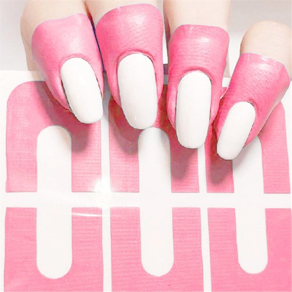 Nail Stickers U Shaped Oil Spill Prevention Design for Manicure and Effortless Application