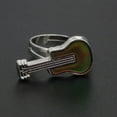 thumbnail image 6 of Opolski Creative Guitar Temperature Mood Changing Color Women Open Ring Jewelry Gift, 6 of 6