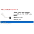 thumbnail image 2 of Throttle Control Relay Connector - Compatible with 1986 - 1987 Pontiac Firebird, 2 of 2