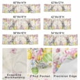 thumbnail image 2 of Valance Curtains for Kitchen Windows Farm Bunny Rabbit Eggs Easter Theme Rod Pocket Valance Spring Floral on Letter Short Window Curtain Topper for Bedroom Living Room Bathroom 42x12in,1&nbsp;Panel, 2 of 9