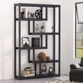 thumbnail image 2 of Tribesigns 5-Shelf Modern Bookshelf, Industrial Etagere Bookcase, Open Display Shelves with Sturdy Metal Frame, Black, 2 of 4