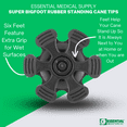thumbnail image 3 of Essential Medical Supply Super Big Foot Replacement Standing Cane Tip in Black, 3 of 5