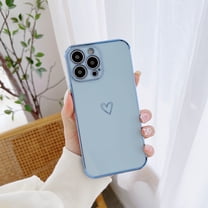 Decase Compatible with iPhone 11 Pro Case,Shiny Plating Rose Gold Edge Women Girls Slim Soft Flexible TPU Protective Cover for iPhone 11 Pro,Blue