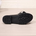 thumbnail image 5 of HomeDM Platform Loafers for Women Slip-On Round Toe Low Chunky Heels Comfort Dress Shoes for Work Office Travel, Black Size 7.5, 5 of 9